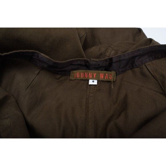 Vintage Johnny Was Womens 2PC Oversized Army Field Jacket L Cargo Joggers Sz 6 - Picture 12 of 12